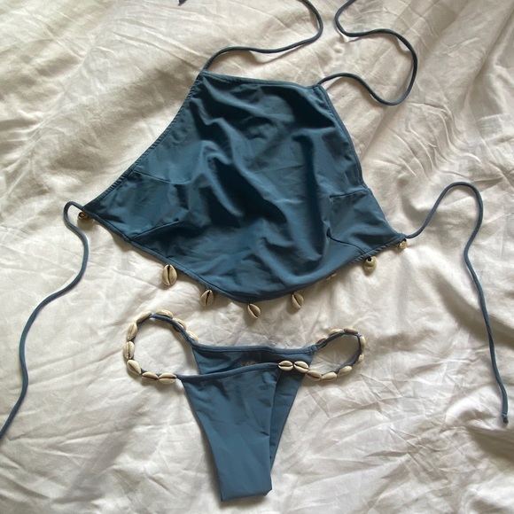 KAOHS BLUE SHELL BIKINI SET (M) - Picture 2 of 11